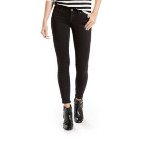 Levis 711 skinny sculpt black denim jeans denim stretch ankle women new 25